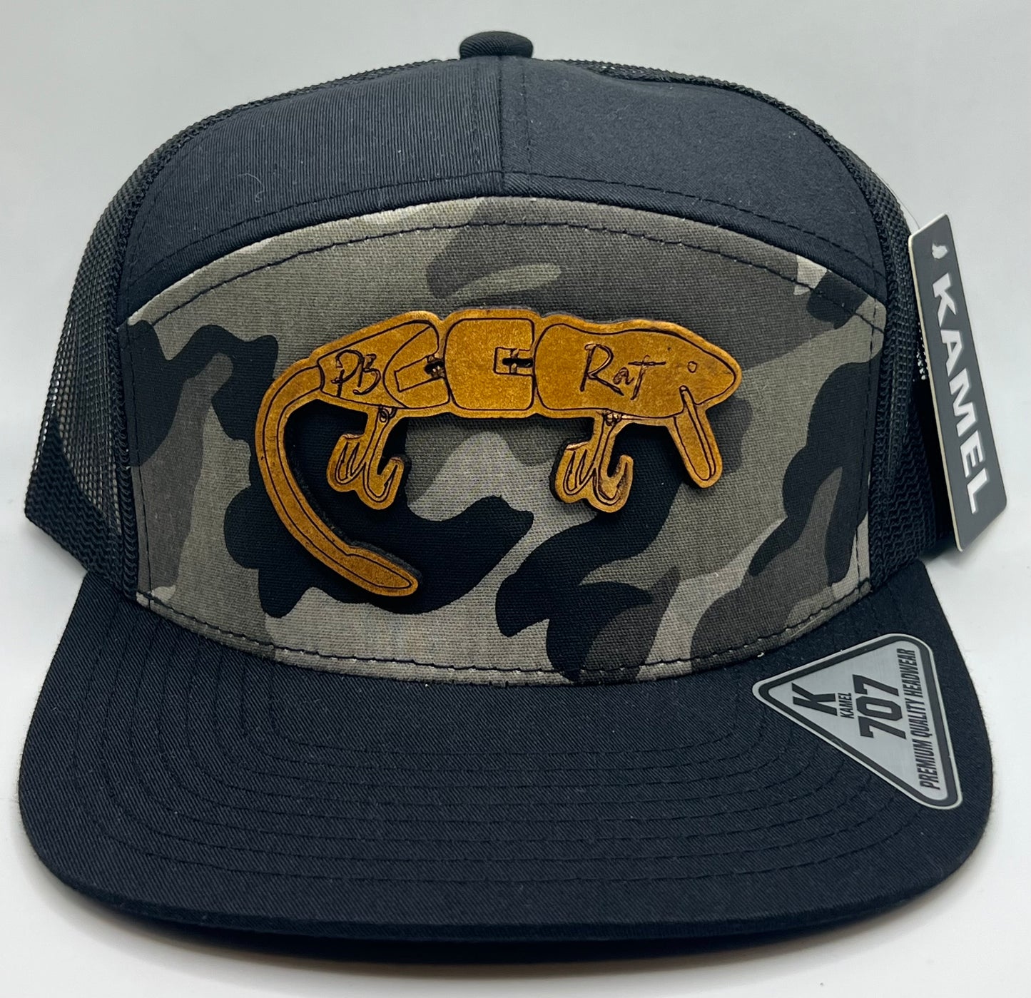 Pb rat hats leather patch