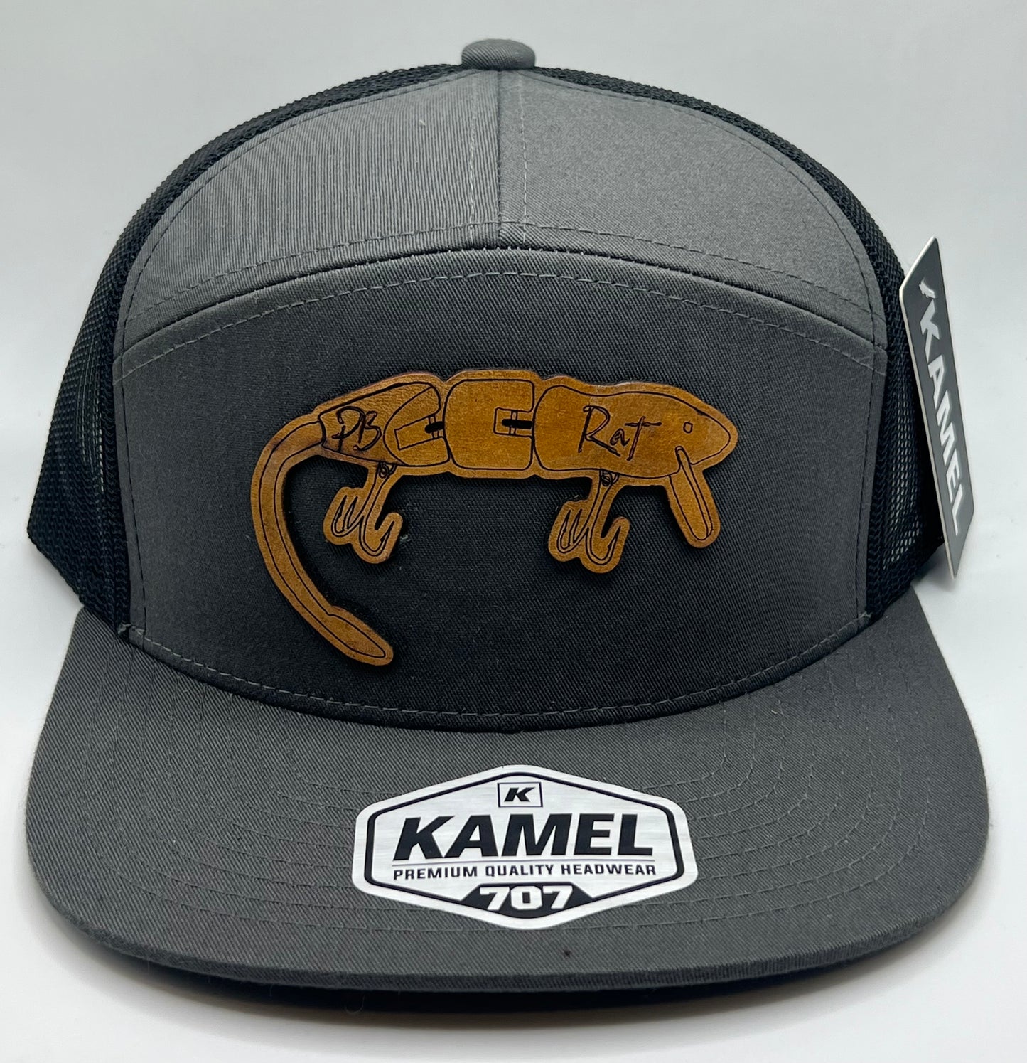 Pb rat hats leather patch