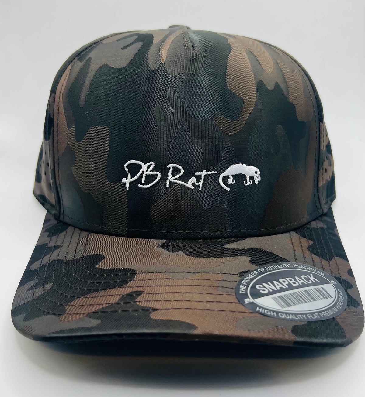Pb rat hats leather patch and embroidered