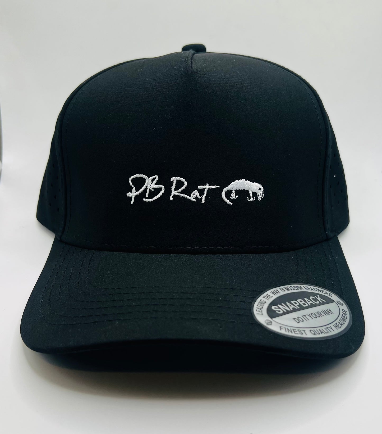 Pb rat hats leather patch and embroidered