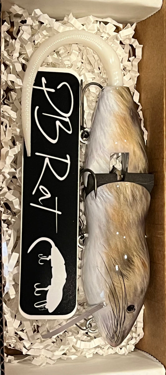 Pb rat 2 piece Drop painted by wtlureworks
