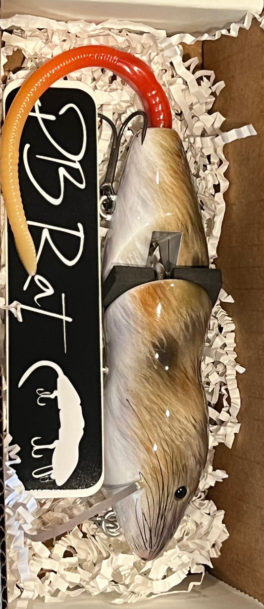 Pb rat 2 piece Drop painted by wtlureworks