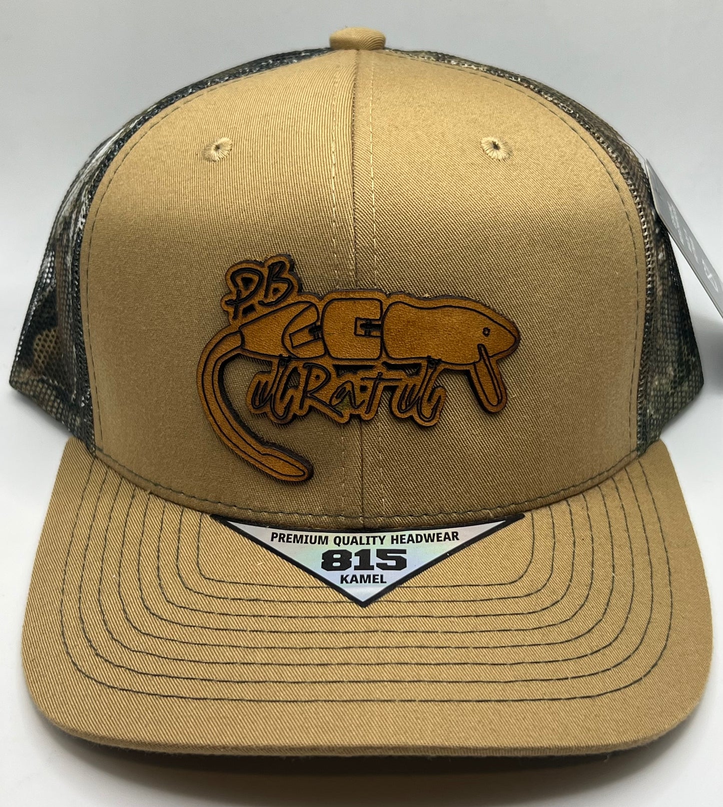 Pb rat hats leather patch