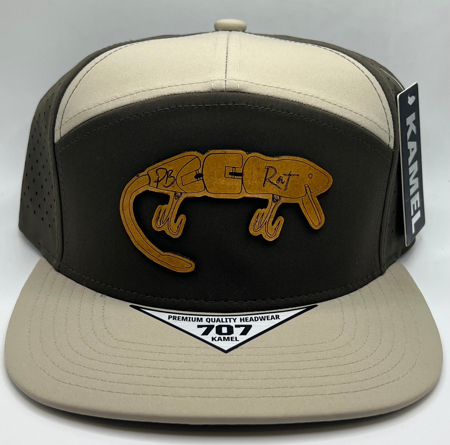Pb rat hats leather patch