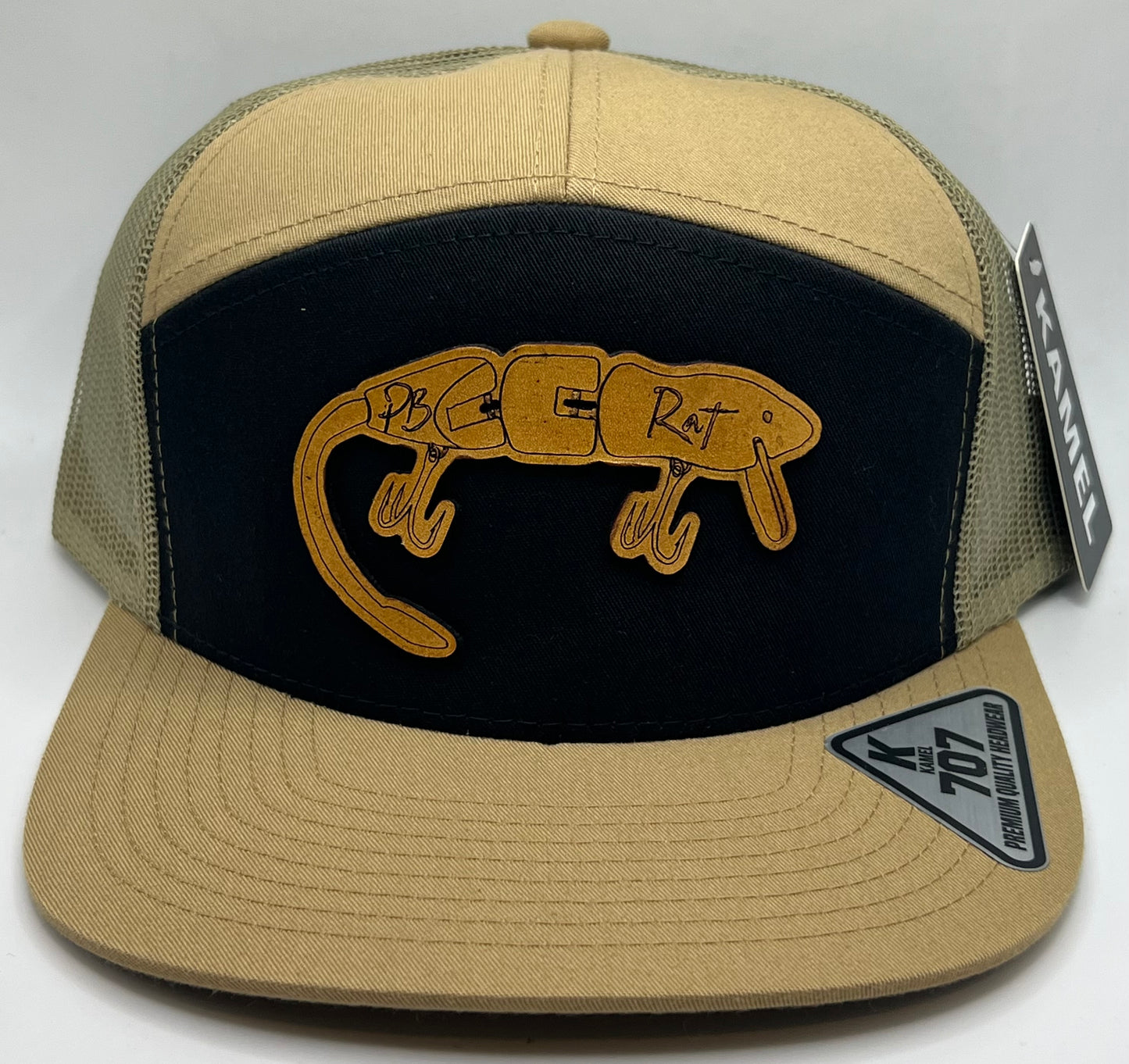 Pb rat hats leather patch