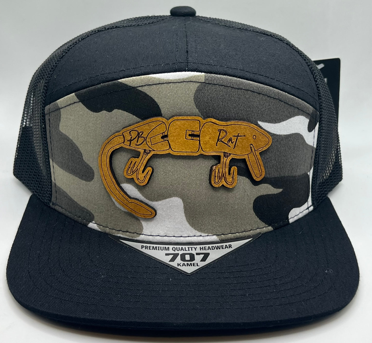 Pb rat hats leather patch