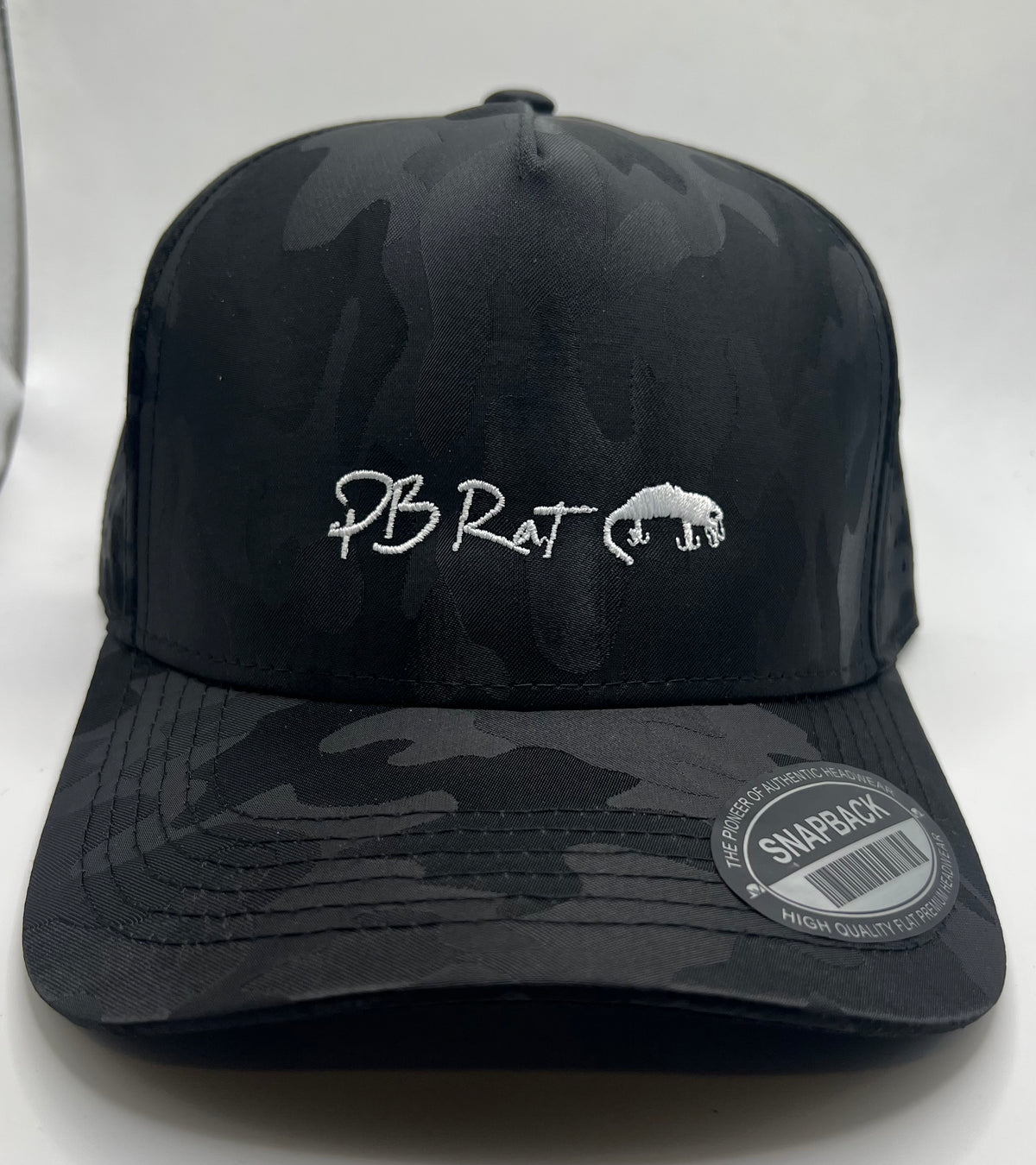 Pb rat hats leather patch and embroidered